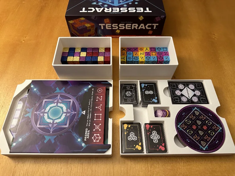 Tesseract board game insert