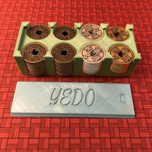 Yedo Deluxe Metal Coin Caddy Holder