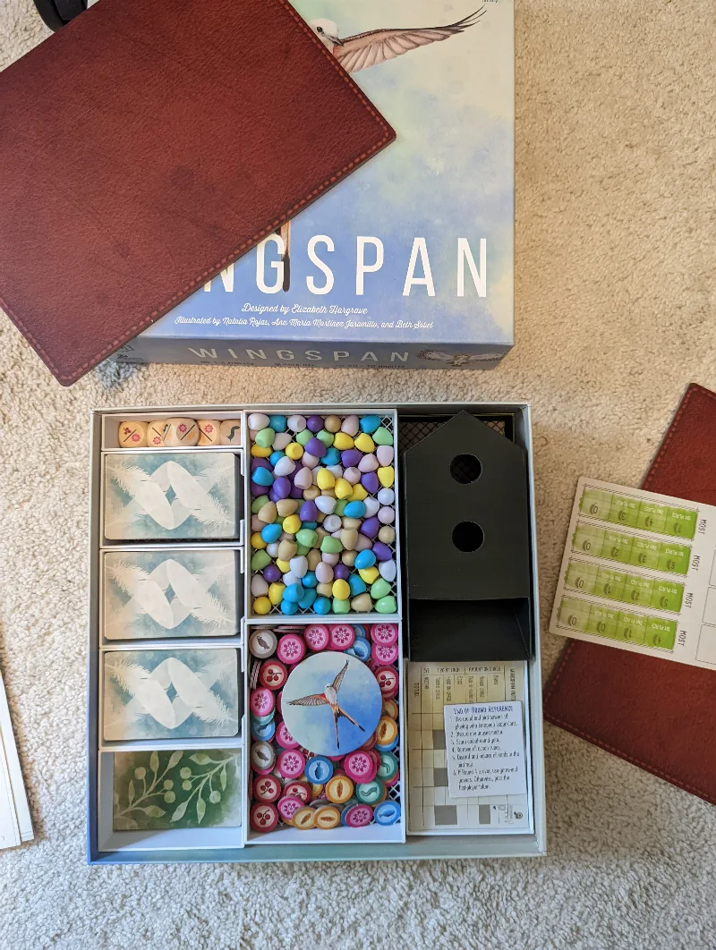 Wingspan organizer - all expansions