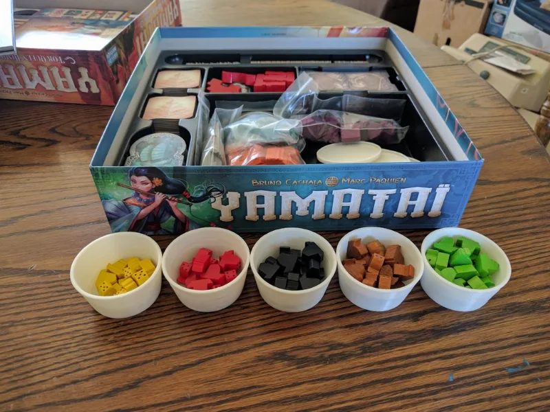 Cups and lids for the Yamatai boats