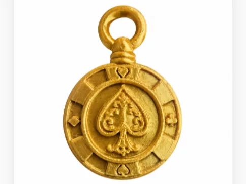 Lucky Poker Coin Keychain