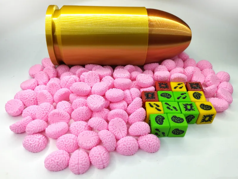 Zombies Dice Game + Bullet Container