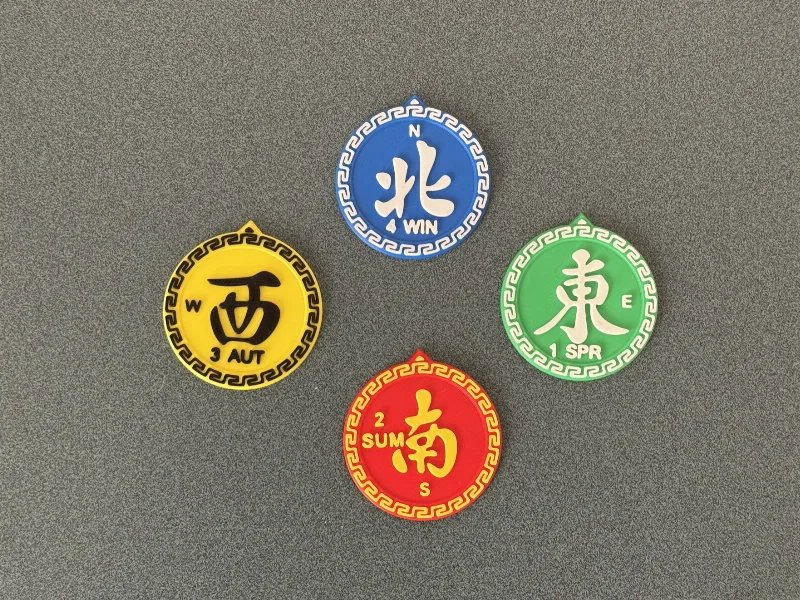 Mahjong Wind + Season Tokens