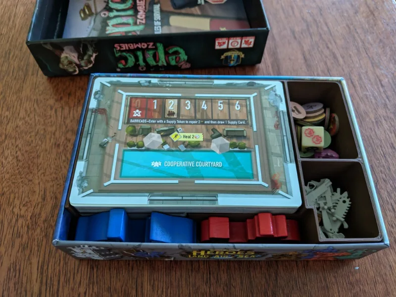 Tiny Epic Zombies (TEZ) insert/organizer