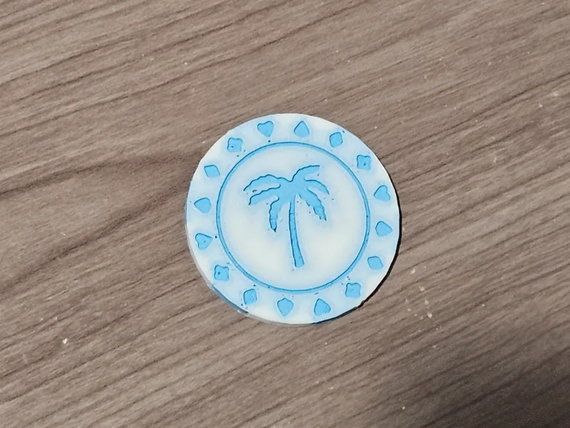 Palm Tree Poker Chip