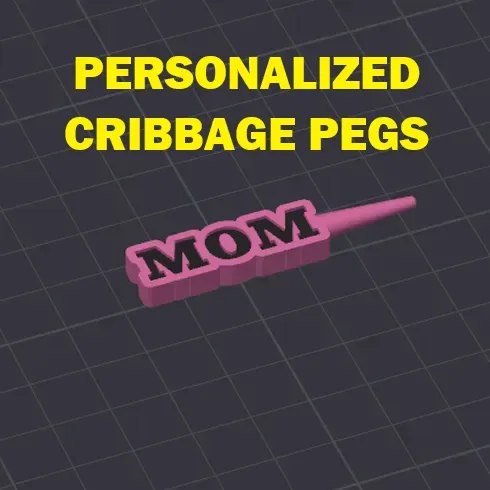 Personalized Cribbage Pegs - Any Name or Word!