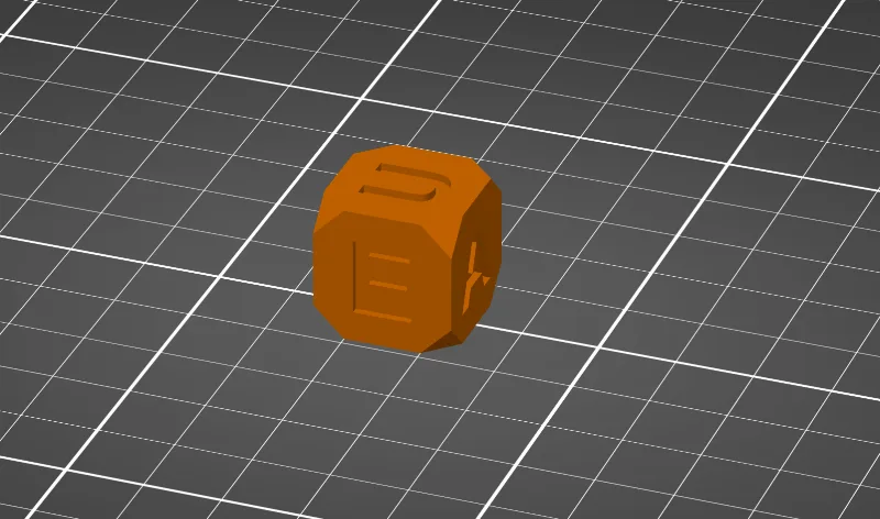 Letter Cube for board game Boggle