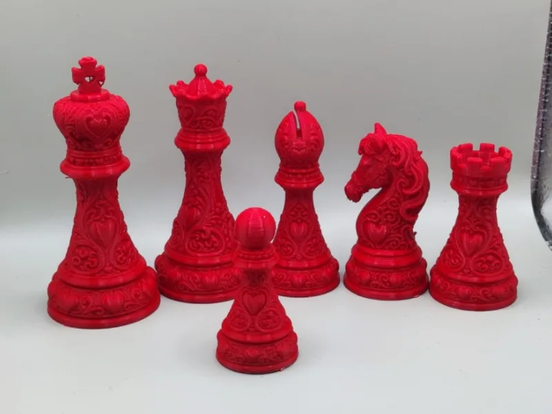Royal Heart Chess Set