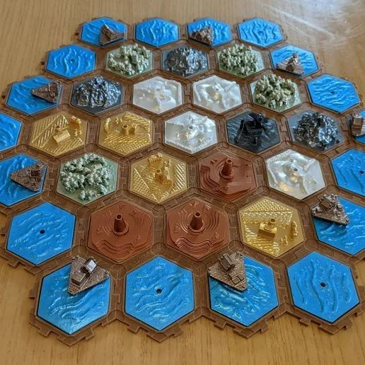 Settlers of Catan board