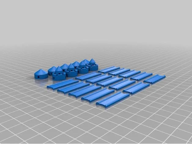 Settlers of Catan Round Player Pieces
