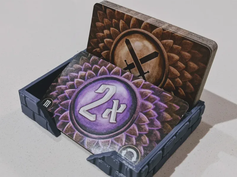 Compact Gloomhaven Attack Modifier Deck Tray