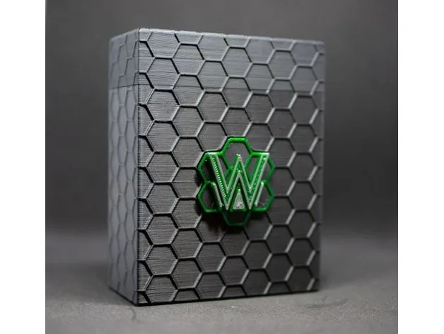 Sci-Fi Deckbox with interchangeable Netrunner Emblems