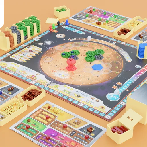 Terraforming Mars Organizer - All in one Box Storage 3D print model