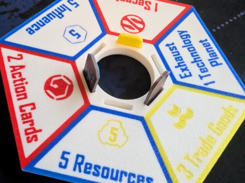 Twilight Imperium (TI4) Exploration Hex Holder