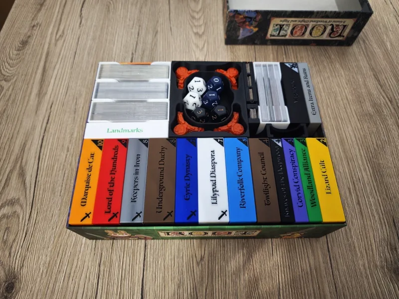 Root Board Game Insert - Complete up to Homeland