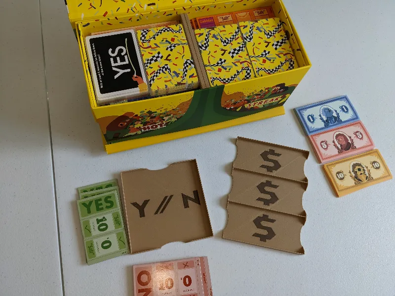 Hot Streak Boardgame 2026 insert and money tray