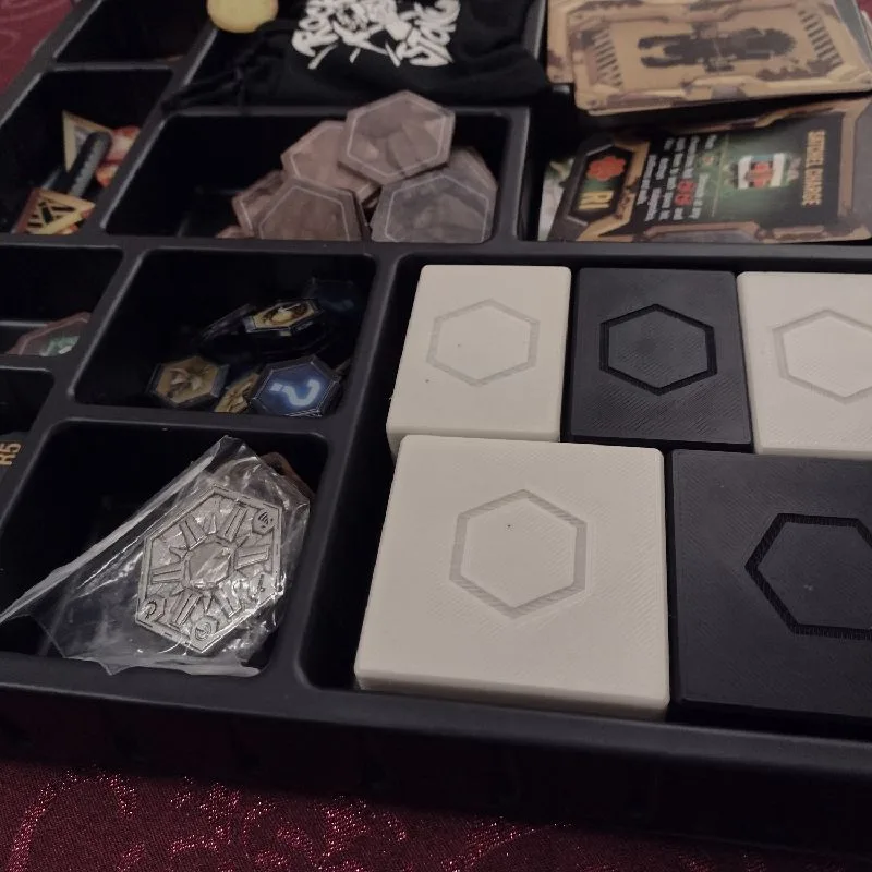 Parts boxes for Deep Rock Galactic board game