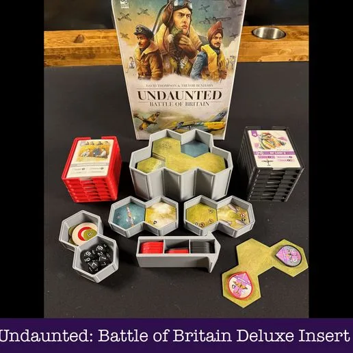 Undaunted: Battle of Britain Insert and Gameplay Organizer | 3D Printable STL