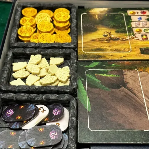 Resource Trays for Lost Ruins of Arnak Organizer