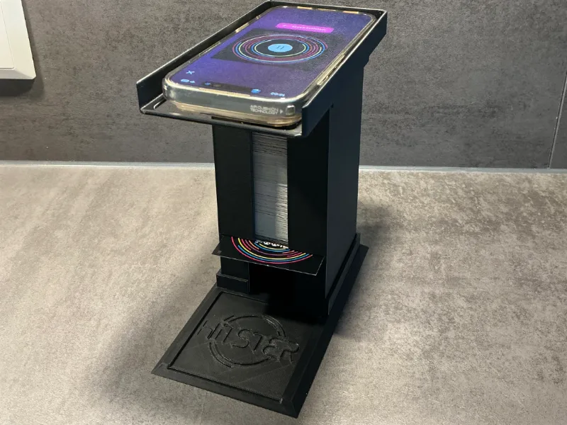 Hitster Tower Handyhalterung inkl Logo Spielhilfe