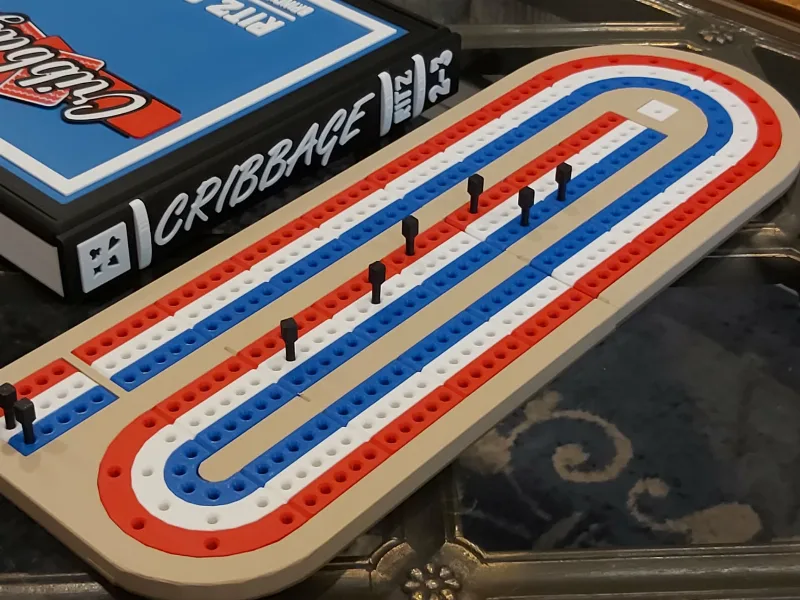 CRIBBAGE Board - Bookcase Edition