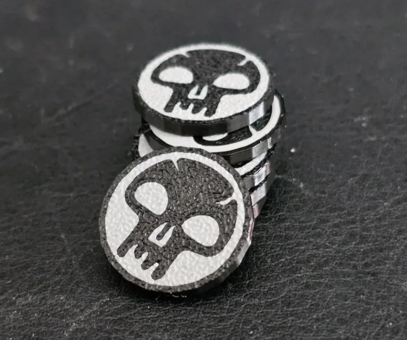 Black Mana Token for Magic The Gathering