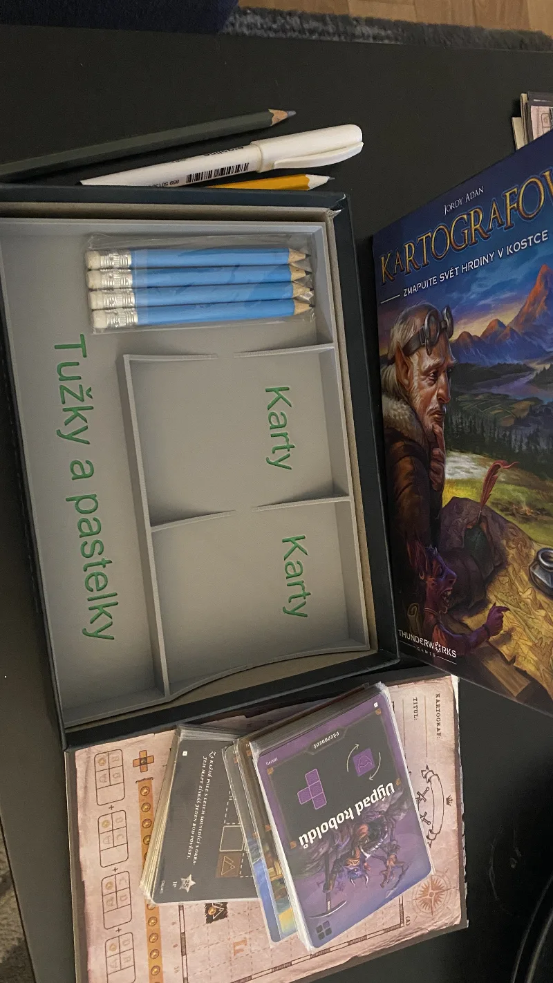 EN: Insert into the game Cartographers - board game CZE: Insert do hry Kartografové - desková hra