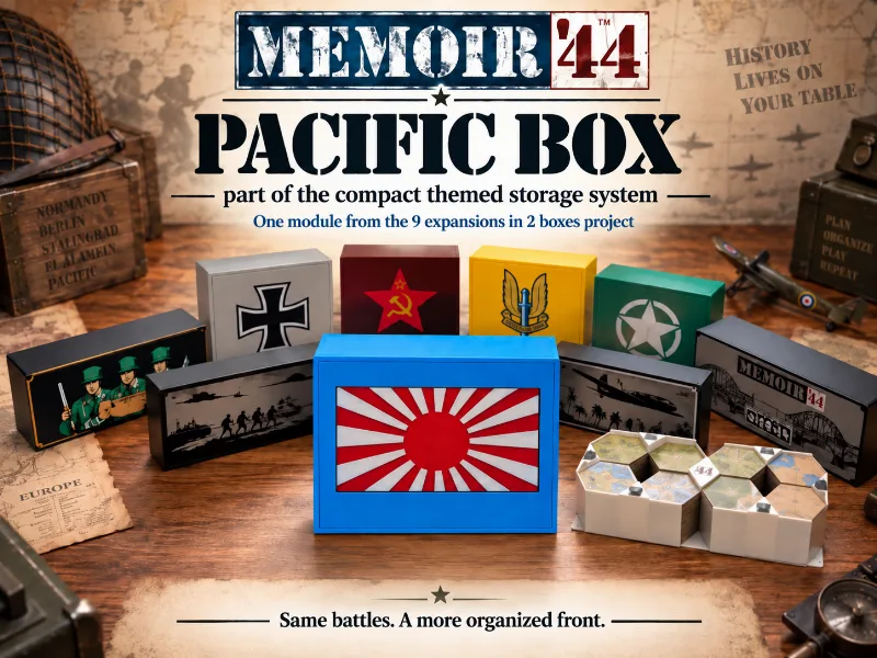 Memoir '44 Compact Storage System -Pacific Theater