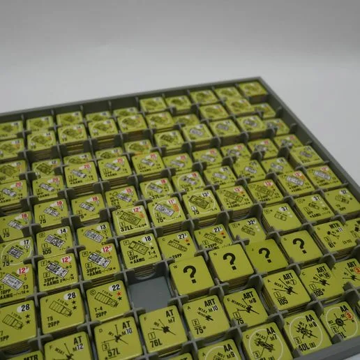 Storage boxes for Advanced Squad Leader or GMT - Storage boxes compatible with all 1/2", 9/16'' and 5/8" counters
