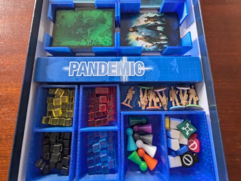 Pandemic game box insert