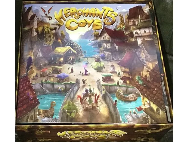 Merchants Cove board game insert