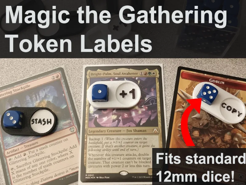 Magic The Gathering MTG Counter Labels