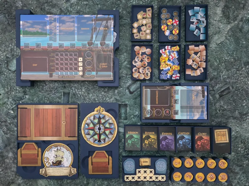 Merchants & Marauders Board Game Insert