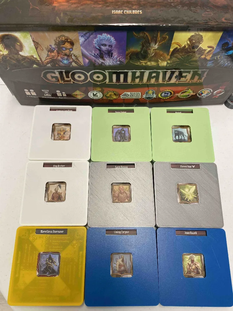 Gloomhaven Sleeved Cards Storage Organizer Remix