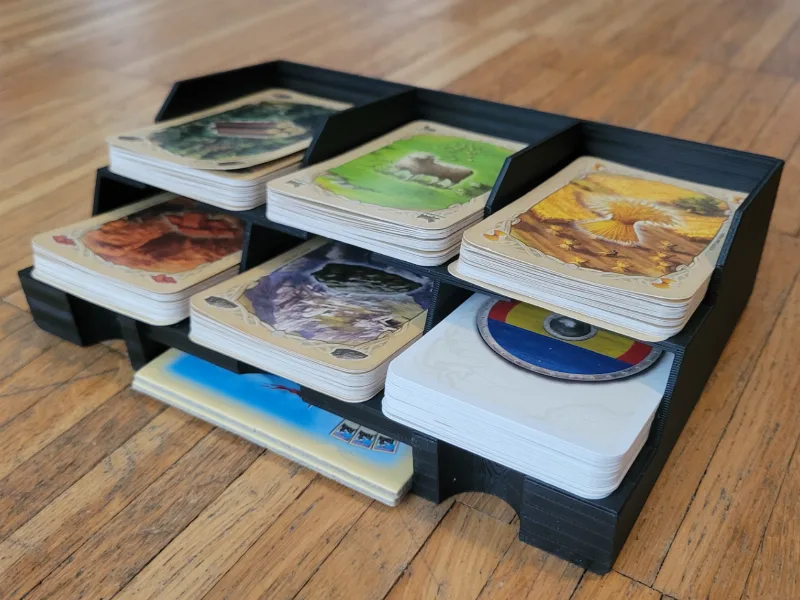 Catan card holder tray
