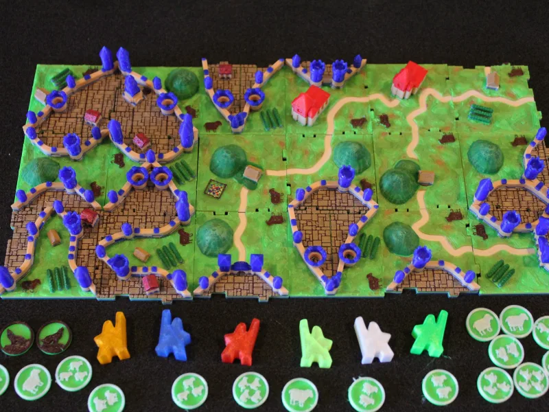 Rifraf 3D Carcassonne EXP 9 Hills and Sheep