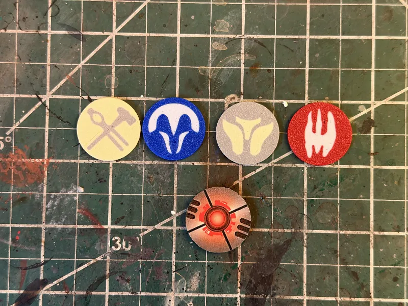 Star Wars: Legion - Mandalorian Clan Affiliation Tokens