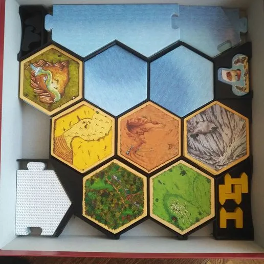 Catan - Organizer - Two big expansions in one box 3D print model