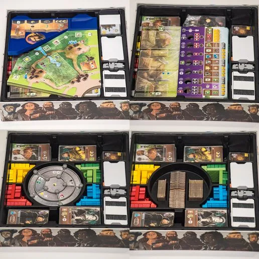 Viscounts of the West Kingdom Collector's Box + Gates of Gold + Keeper of Keys boardgame organizer