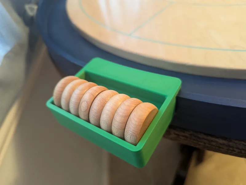 Crokinole Disc Piece Holder