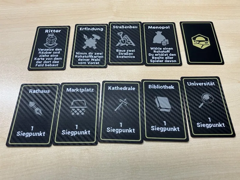 Siedler von Catan Entwicklungskarten