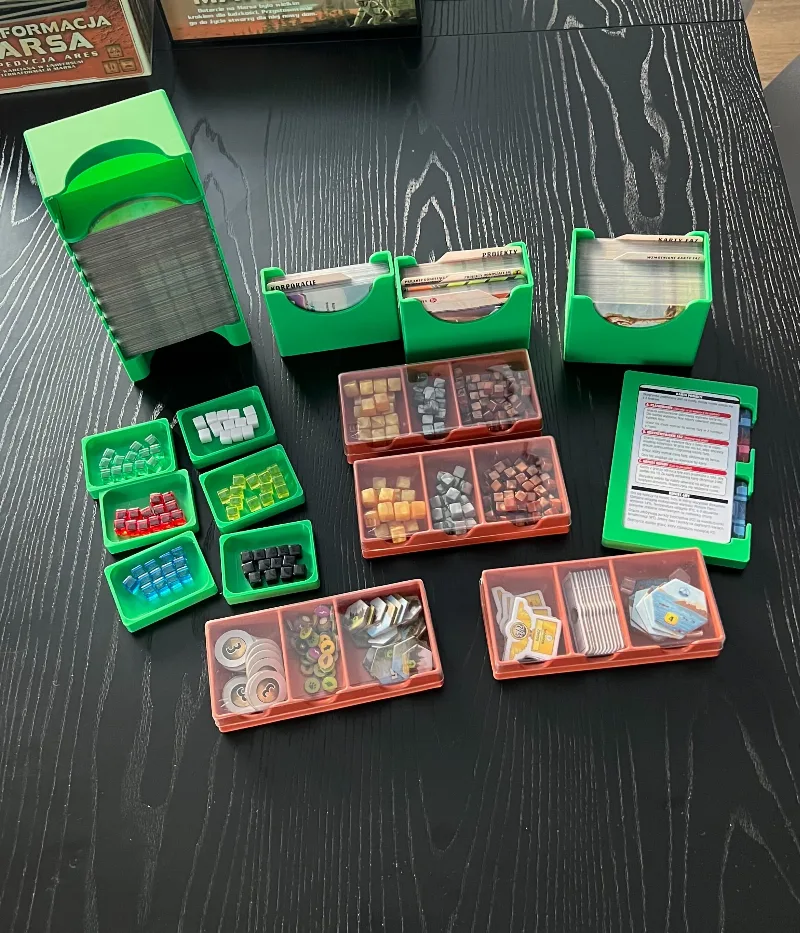 Terraforming Mars: Ares Expedition Insert / Organizer - Holds Discovery and Foundations Expansions