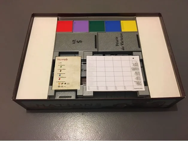 Insert for Nations - Rangement pour le jeu Nations