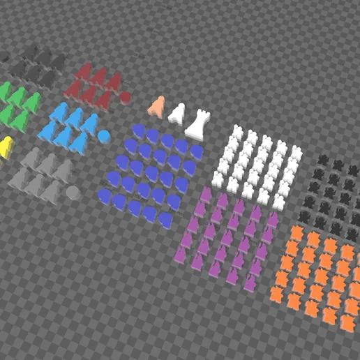 Lords of Waterdeep + Scoundrels of Skullport 3D Parts