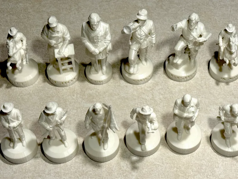 The American Civil War in miniature ~ Chess Sets