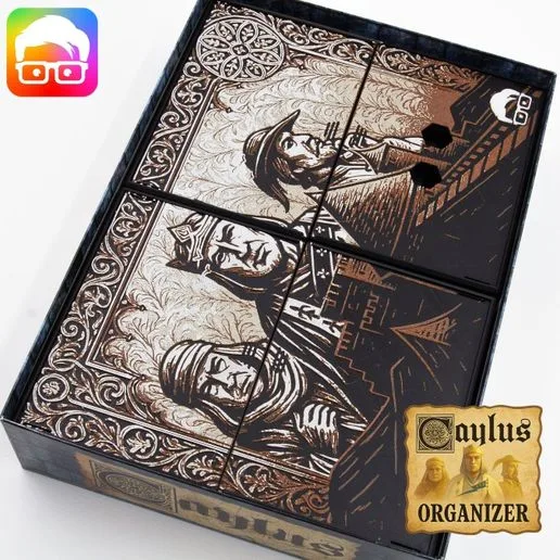 Caylus board game organizer by @ammedia3d [tabletop board game inserts sku: CAYLUS001]