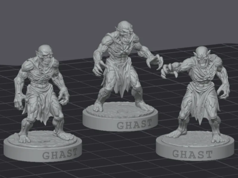 DnD - Ghast Set (3 Variants) – Undead Beasts