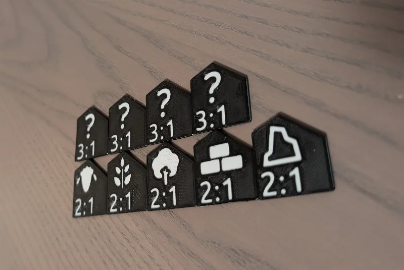 Catan Harbor Pieces