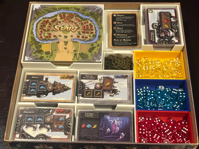 Steampunk Rally Boardgame Insert
