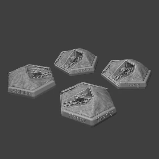 Nucleum Australia - unofficial upgrade set (coal mines with region names)